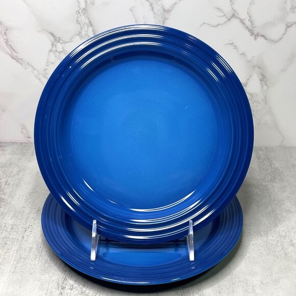 Le Creuset MARSEILLE Blue Salad Side Plate Set of 2 - Picture 1 of 3